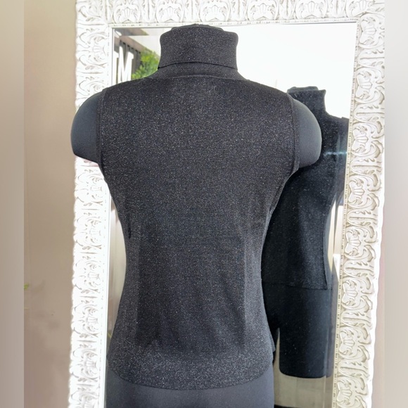 Joseph A. • Silk Metallic Sleeveless Turtleneck - Picture 7 of 11